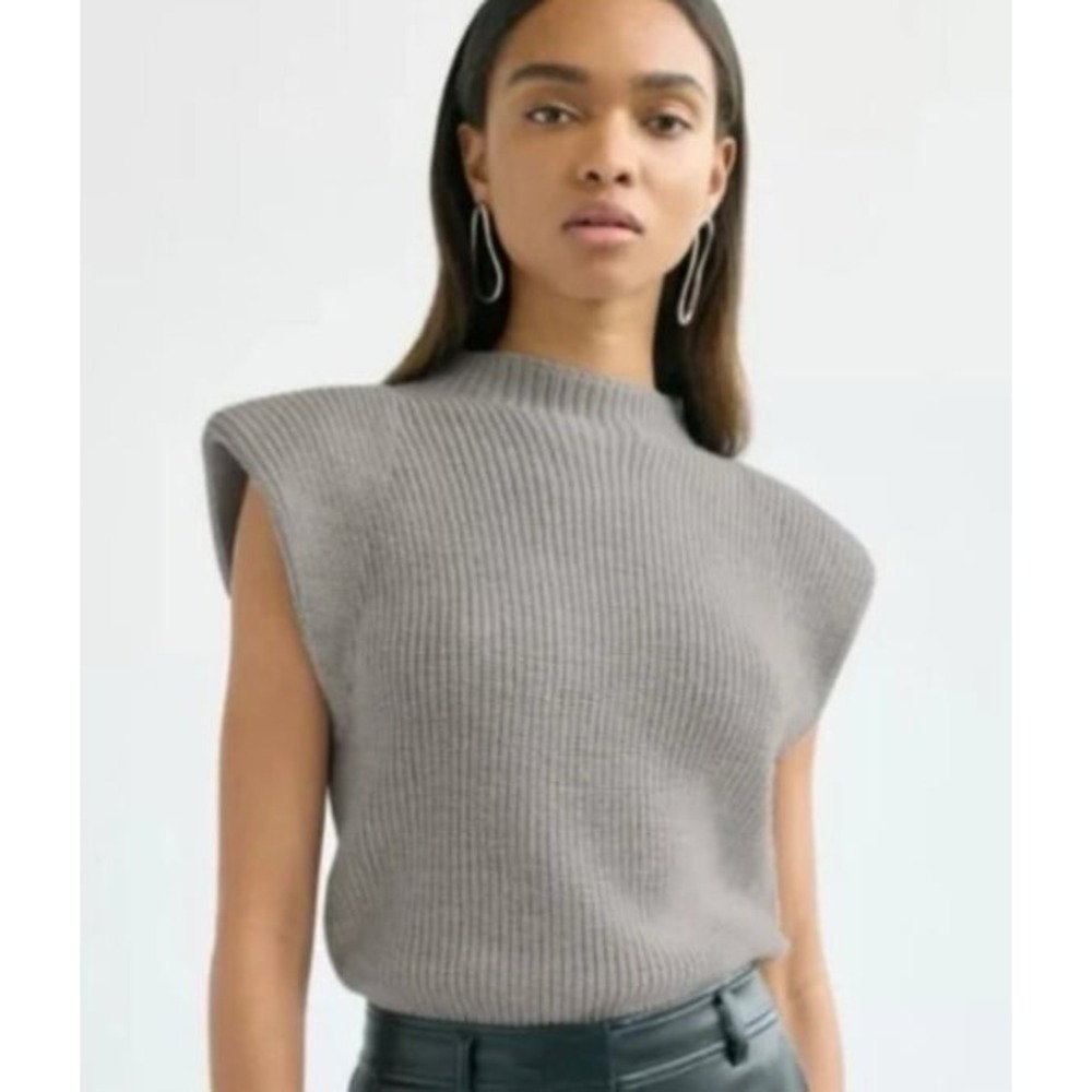 Aritzia‎ Babaton Hazlitt sleeveless mock neck sweater size large